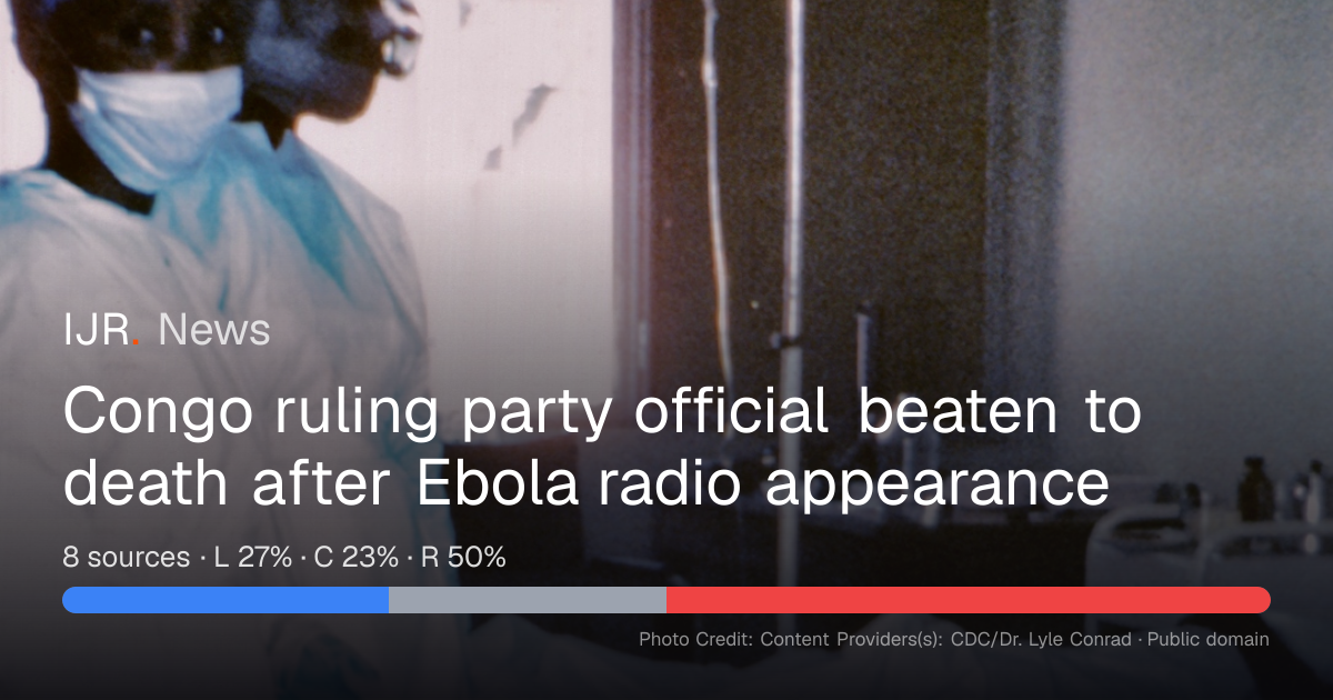 Congo ruling party official beaten to death after Ebola radio ...