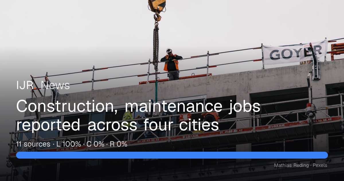 Welders, estimators and maintenance roles open in four cities — IJR News
