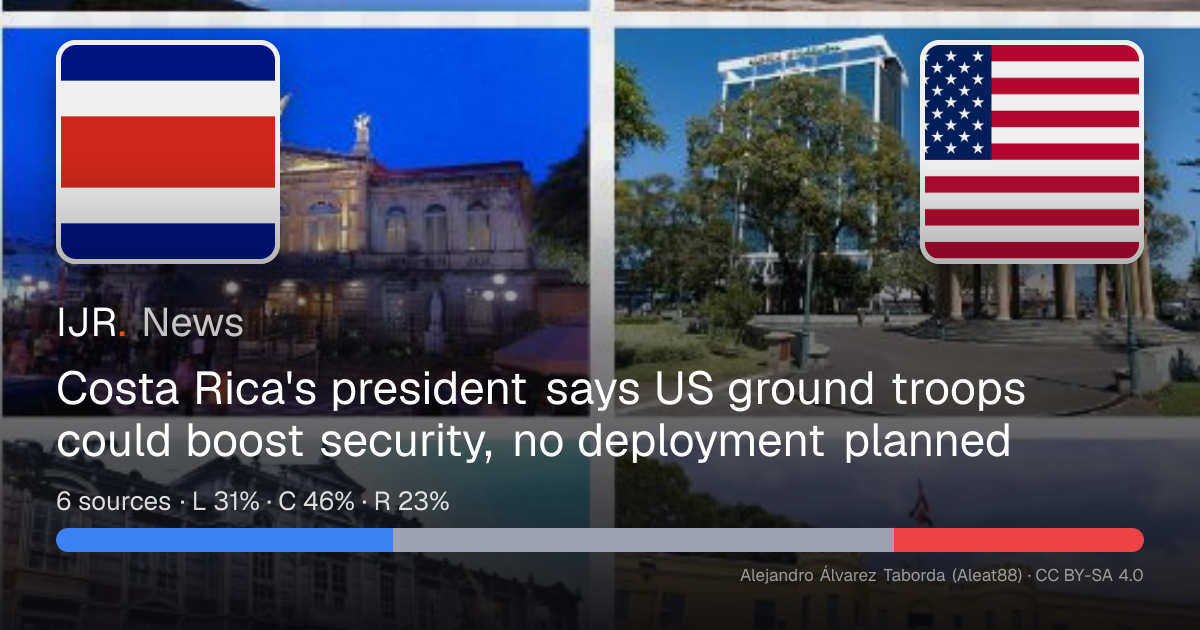 Costa Rica's president says US ground troops could boost security, no ...