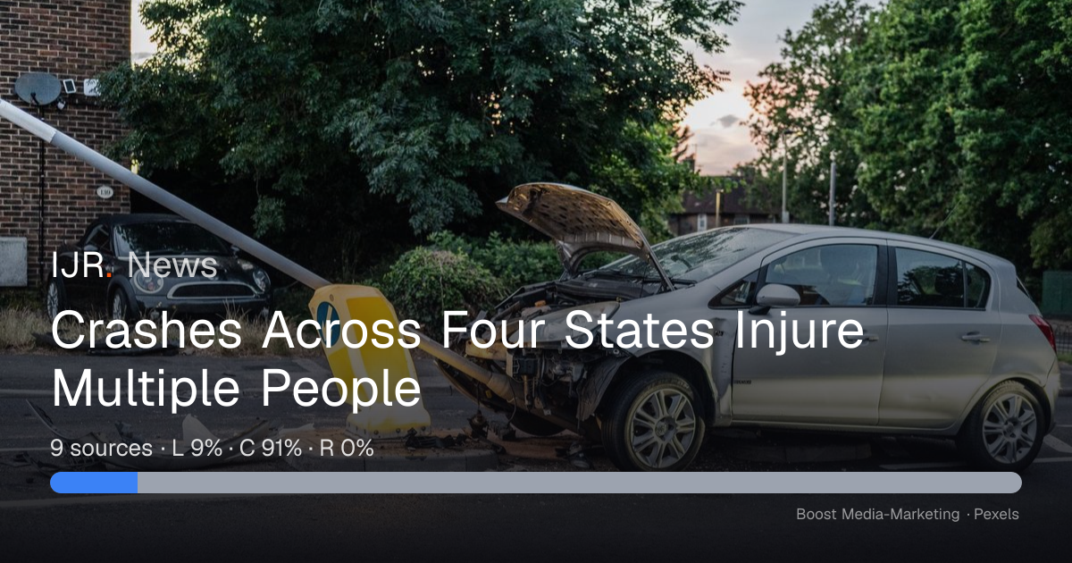 Crashes Across Four States Injure Multiple People — IJR News