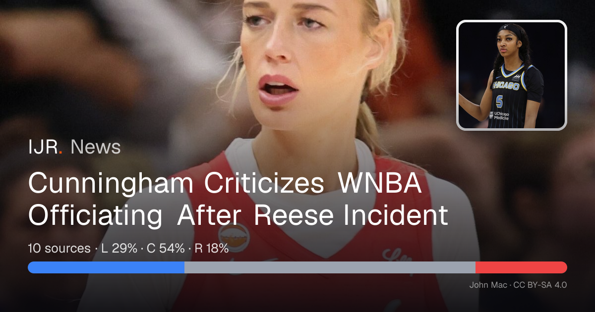 Cunningham Criticizes WNBA Officiating After Reese Incident — IJR News