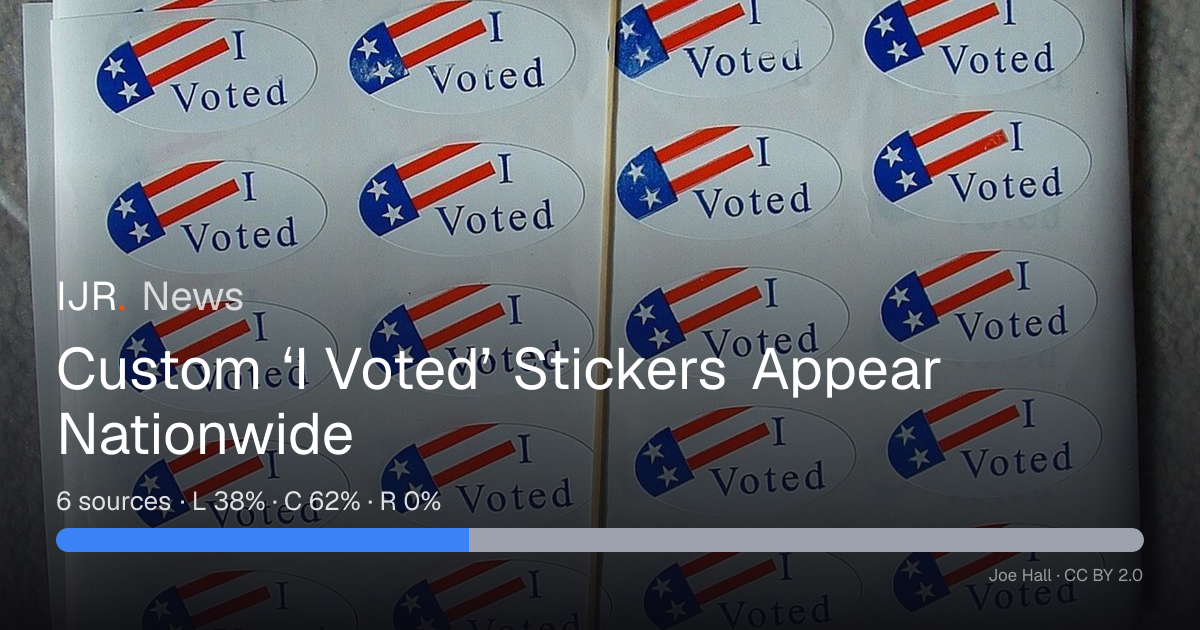 Custom ‘I Voted’ Stickers Appear Nationwide — IJR News