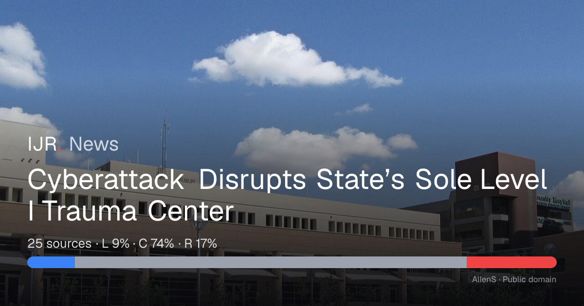 Cyberattack Disrupts State’s Sole Level I Trauma Center — IJR News