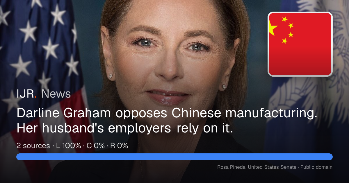 Darline Graham opposes Chinese manufacturing. Her husband's employers ...