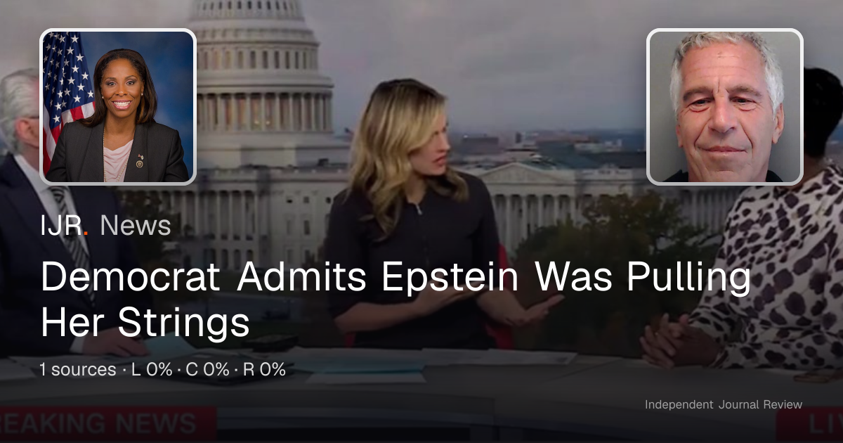 Democrat Admits Epstein Was Pulling Her Strings — IJR News
