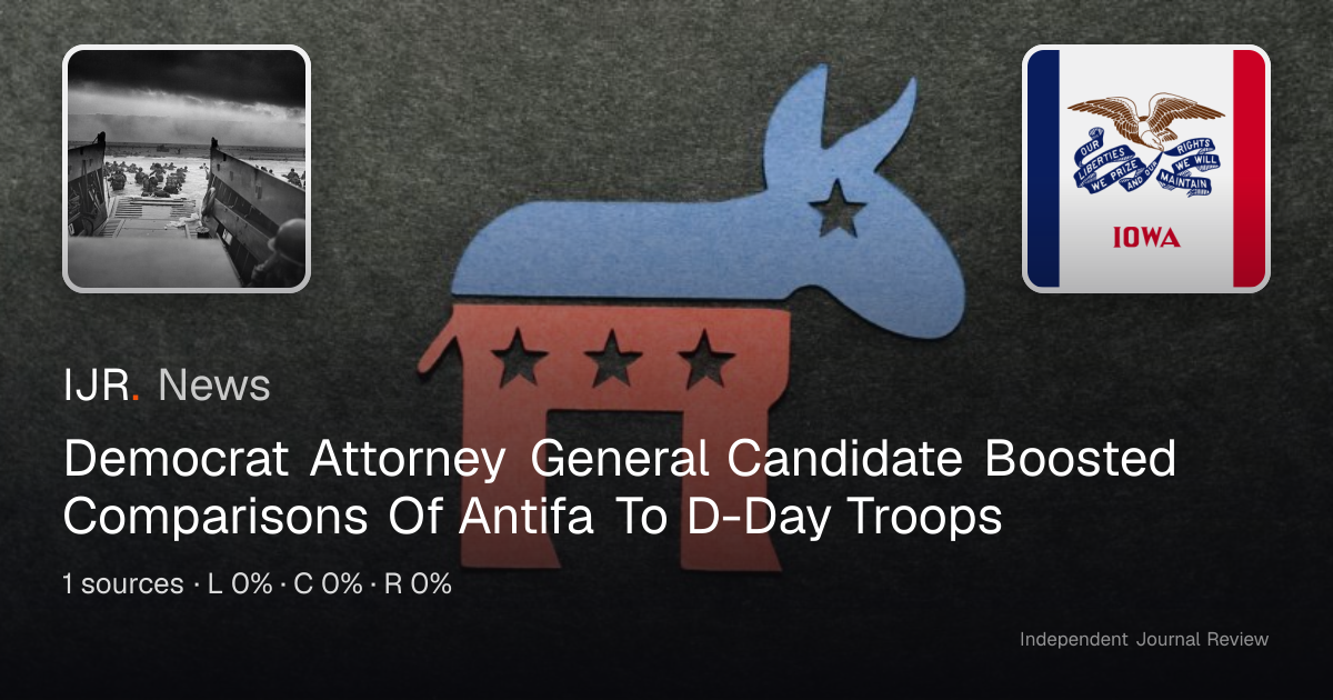 Democrat Attorney General Candidate Boosted Comparisons Of Antifa To D ...