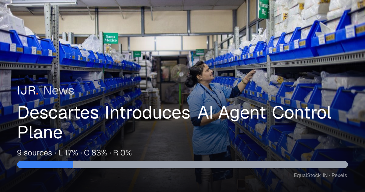 Descartes Introduces AI Agent Control Plane — IJR News
