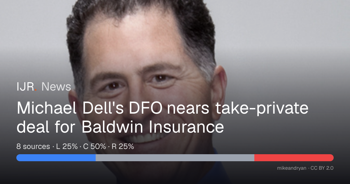 Michael Dell's DFO nears take-private deal for Baldwin Insurance — IJR News
