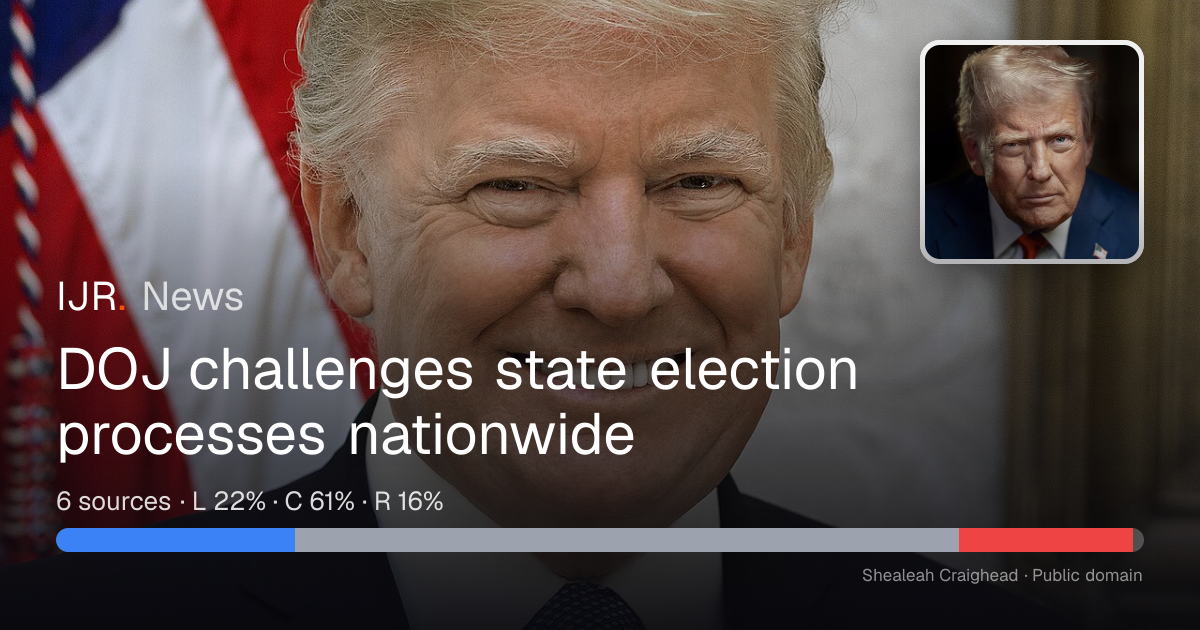 DOJ challenges state election processes nationwide — IJR News
