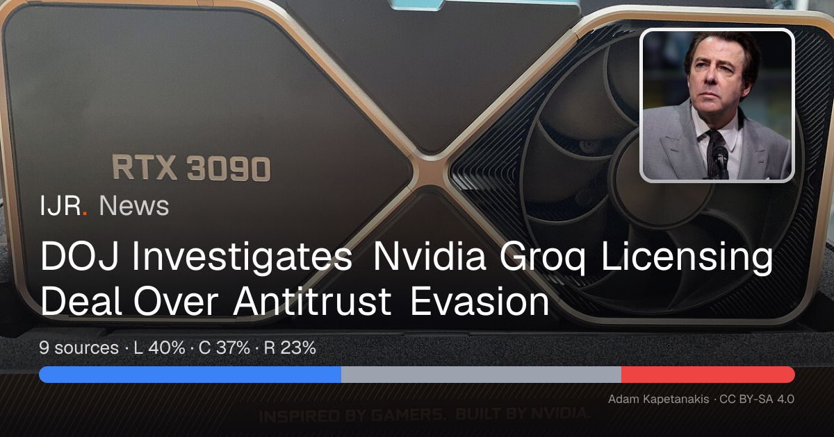 DOJ Investigates Nvidia Groq Licensing Deal Over Antitrust Evasion ...