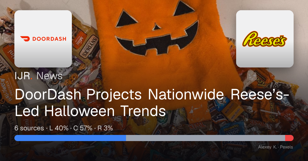 DoorDash Projects Nationwide Reese’s-Led Halloween Trends — IJR News