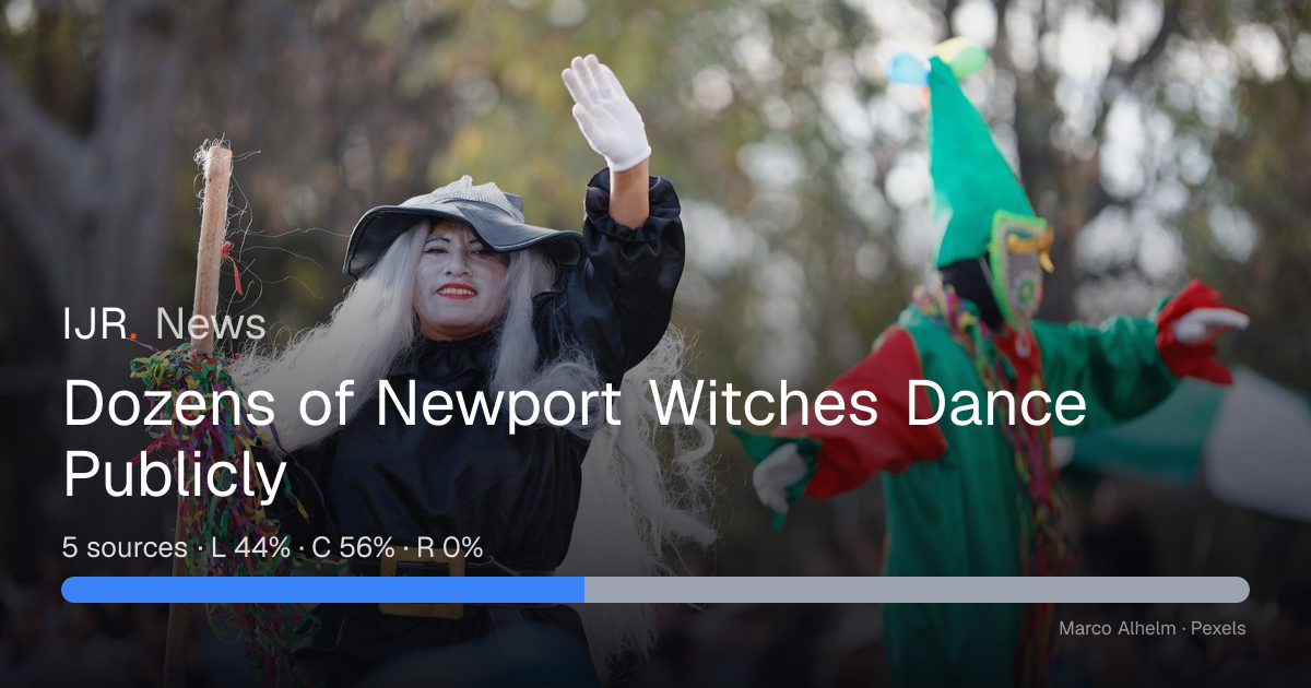 Dozens of Newport Witches Dance Publicly — IJR News