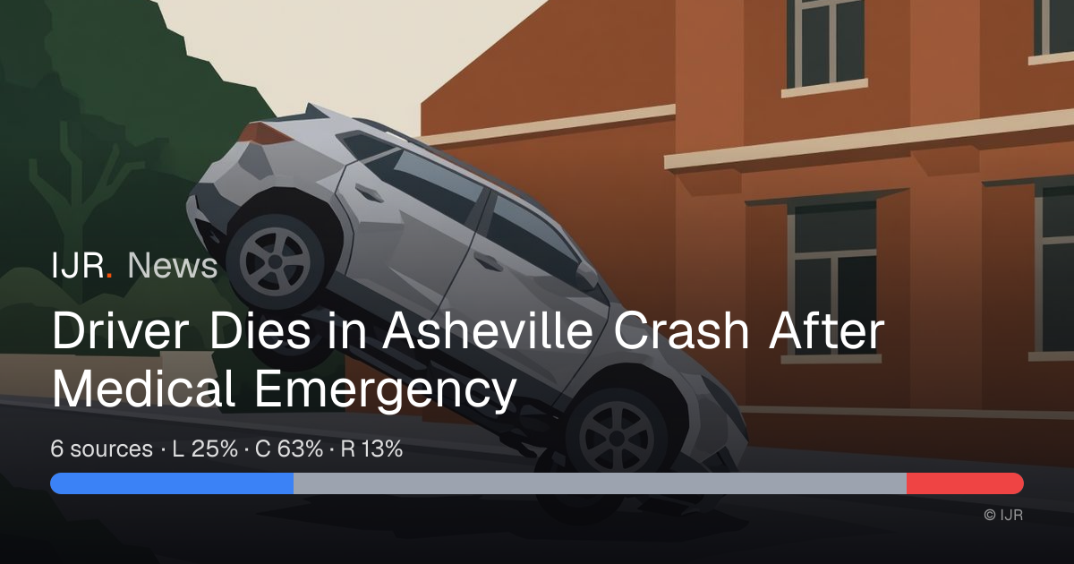 Driver Dies in Asheville Crash After Medical Emergency — IJR News