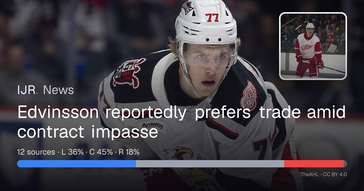 Edvinsson reportedly prefers trade amid contract impasse — IJR News