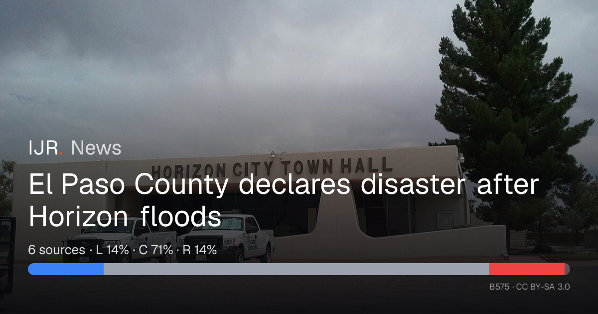 El Paso County declares disaster after Horizon floods — IJR News