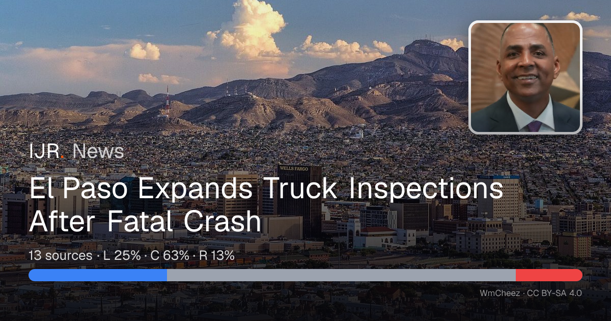 El Paso Expands Truck Inspections After Fatal Crash