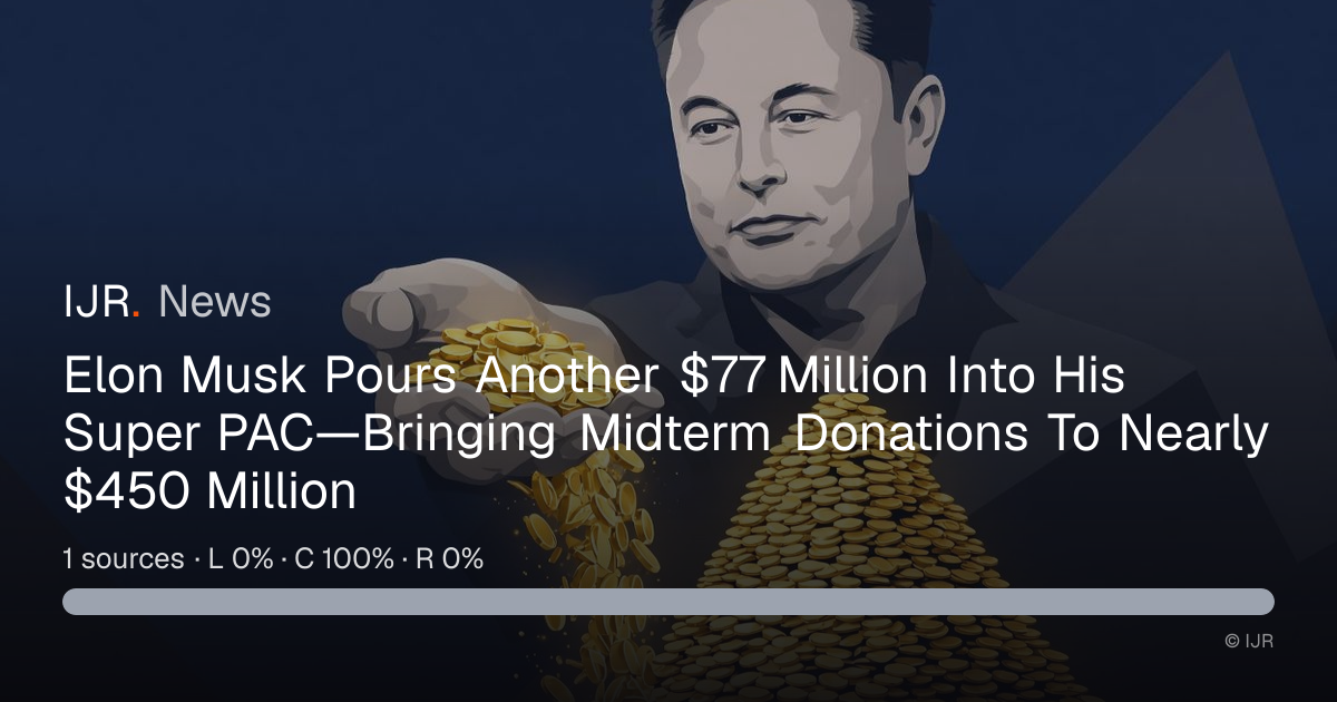 Elon Musk Pours Another $77 Million Into His Super PAC—Bringing Midterm ...