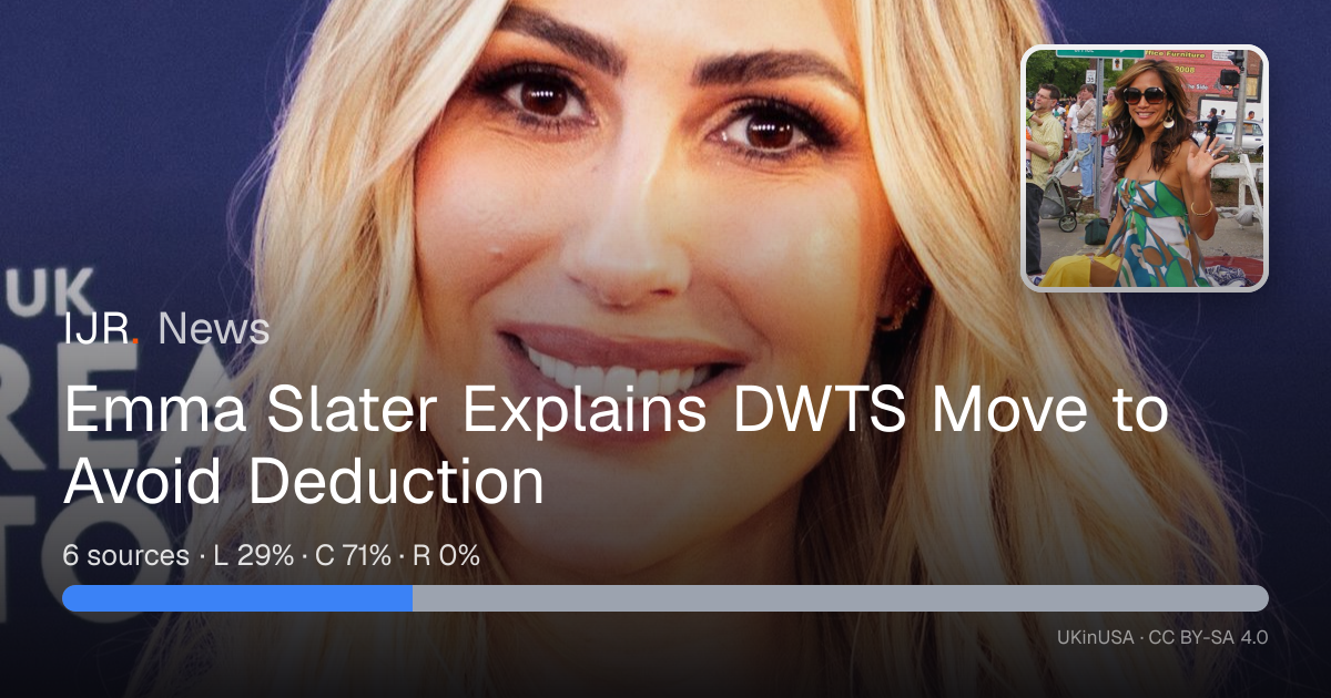 Emma Slater Explains DWTS Move to Avoid Deduction — IJR News