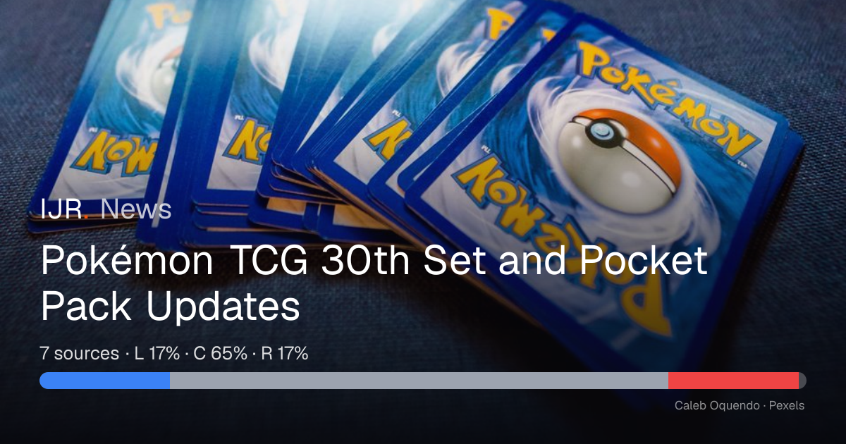 Pokémon TCG 30th Set and Pocket Pack Updates — IJR News