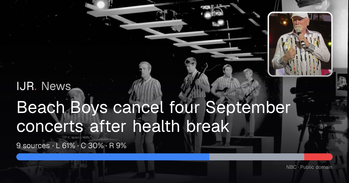 Beach Boys cancel four September concerts after health break — IJR News