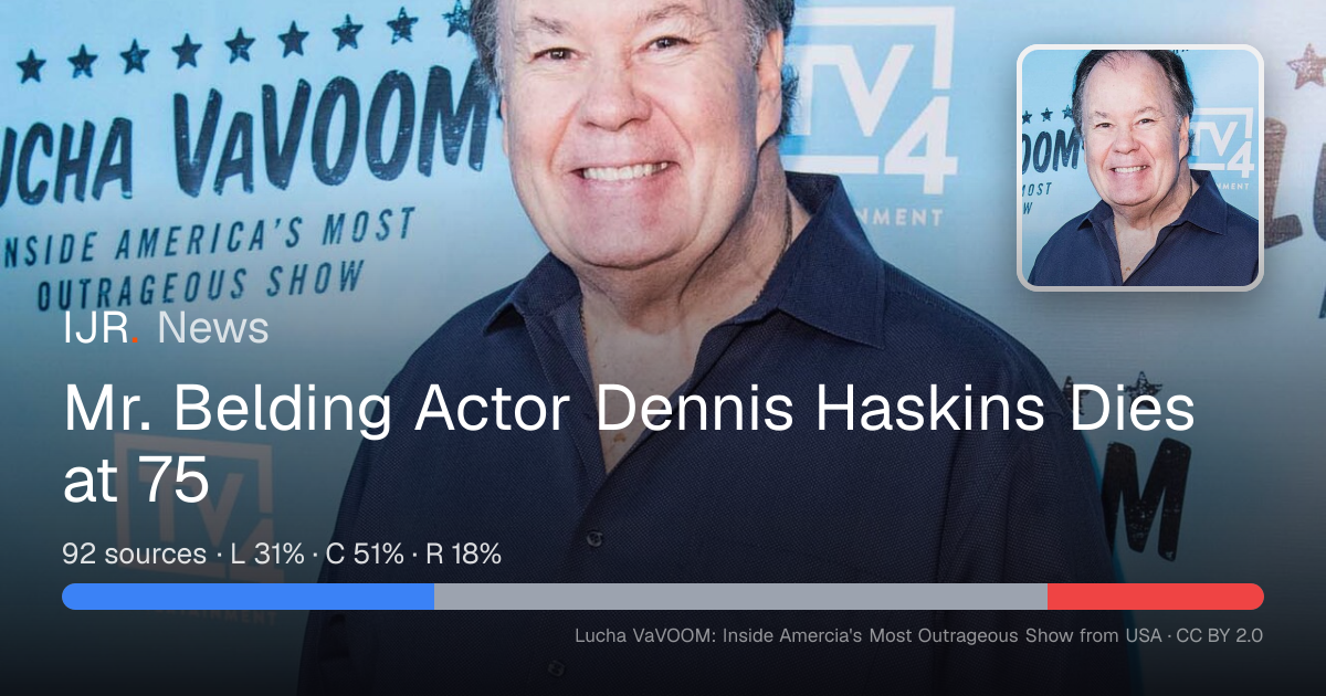 Mr. Belding Actor Dennis Haskins Dies at 75 — IJR News