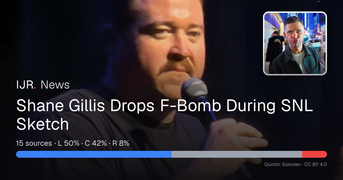Shane Gillis Drops F-Bomb During SNL Sketch — IJR News