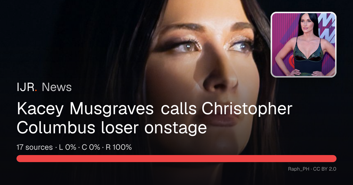 Kacey Musgraves calls Christopher Columbus loser onstage — IJR News