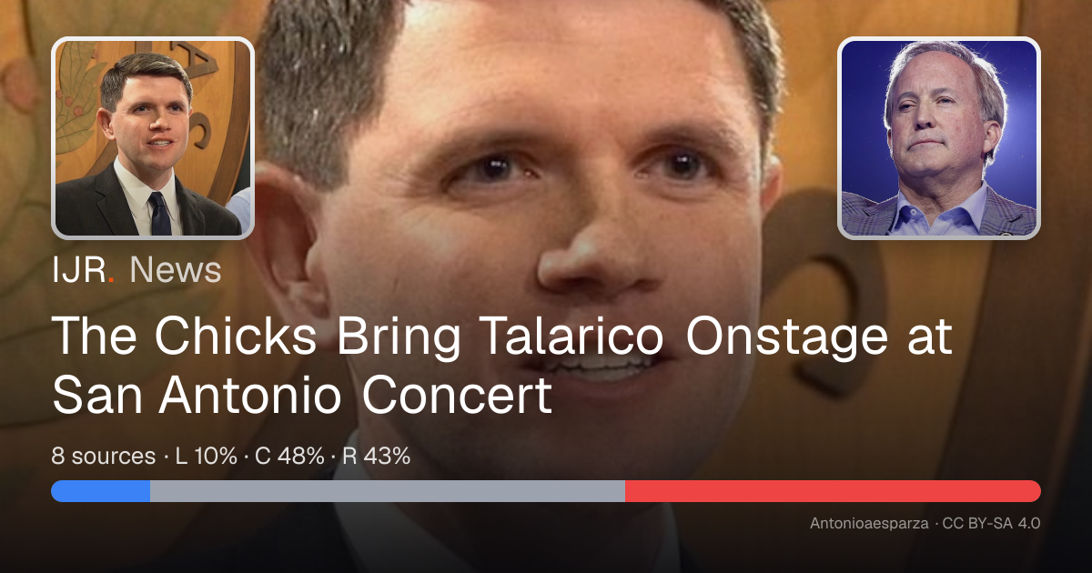 The Chicks Bring Talarico Onstage at San Antonio Concert — IJR News