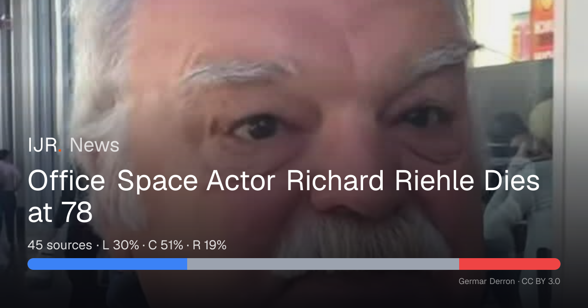 Office Space Actor Richard Riehle Dies at 78 — IJR News