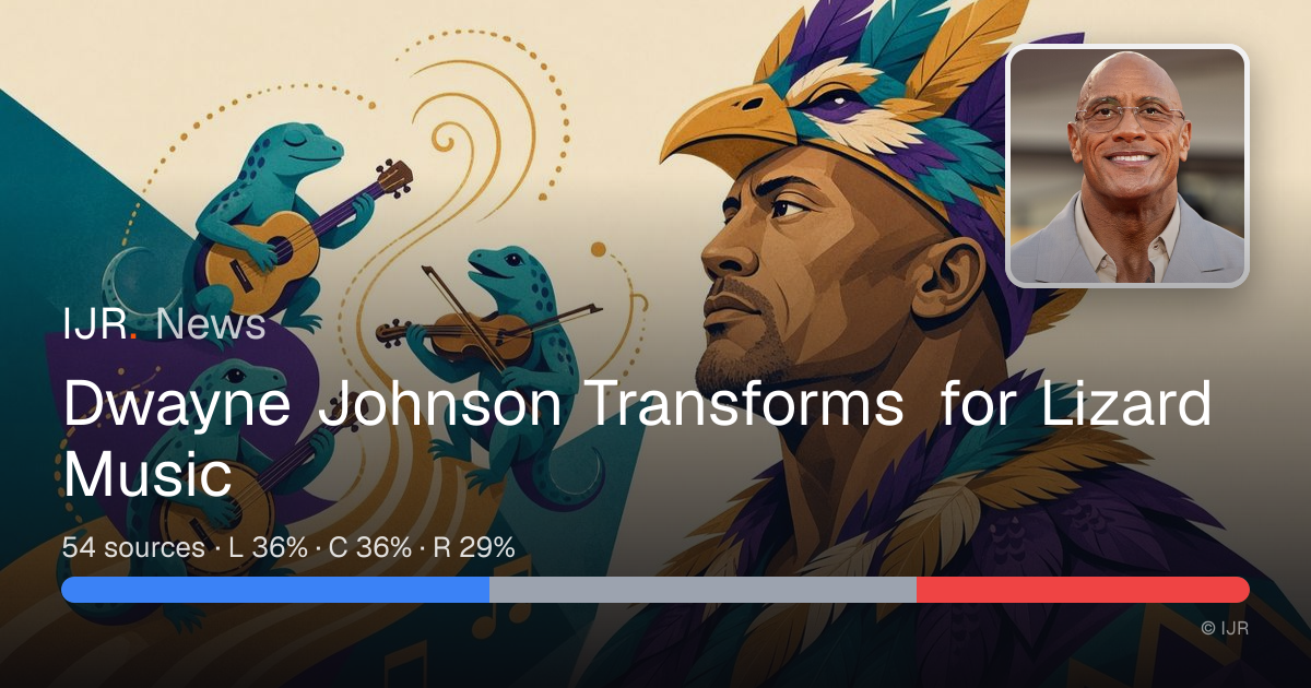 Dwayne Johnson Transforms for Lizard Music — IJR News