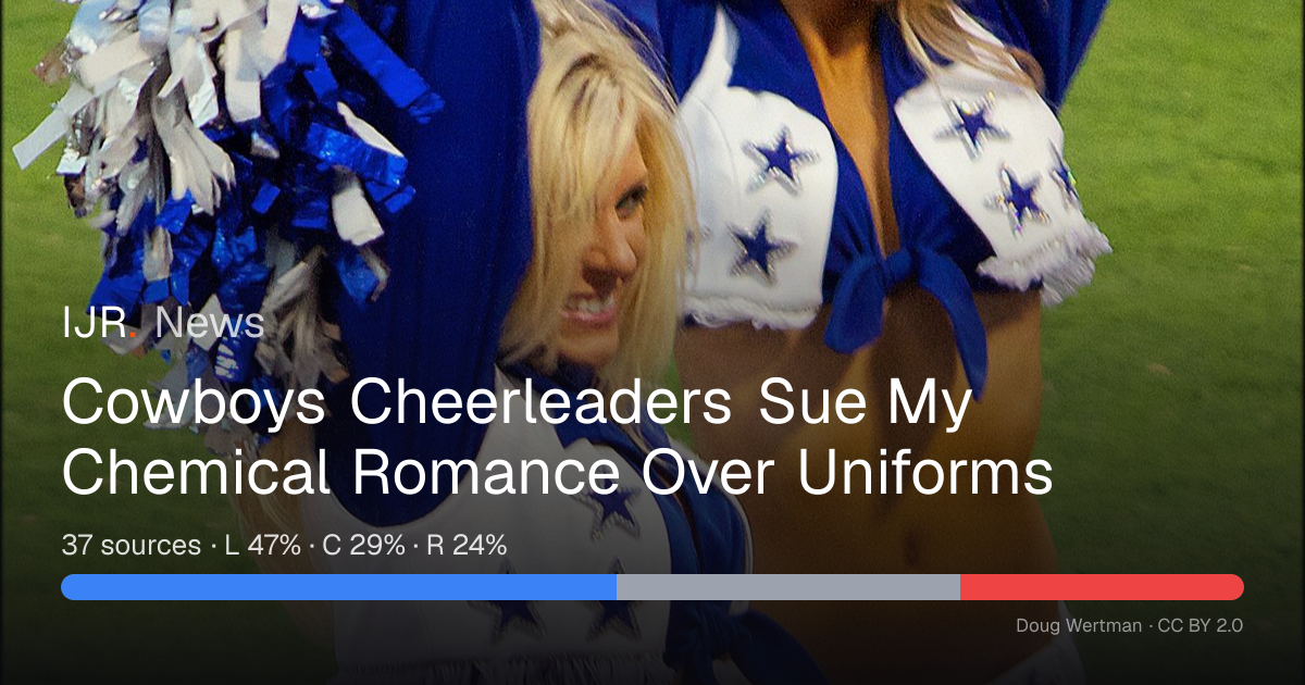 Cowboys Cheerleaders Sue My Chemical Romance Over Uniforms — IJR News