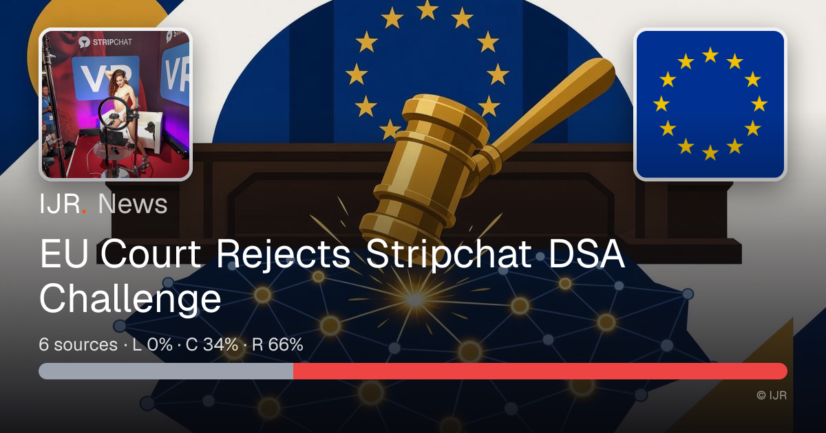 EU Court Rejects Stripchat DSA Challenge — IJR News