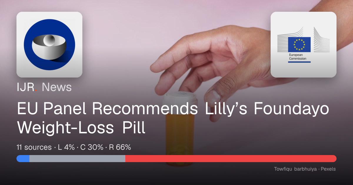 EU Panel Recommends Lilly’s Foundayo Weight-Loss Pill — IJR News