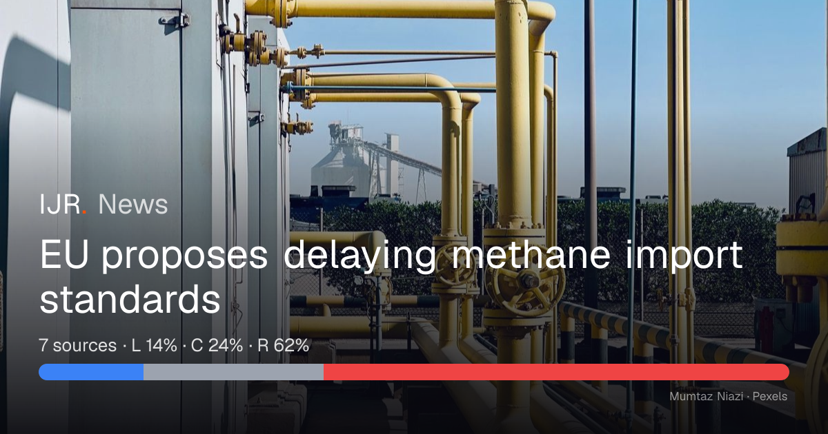 EU proposes delaying methane import standards — IJR News