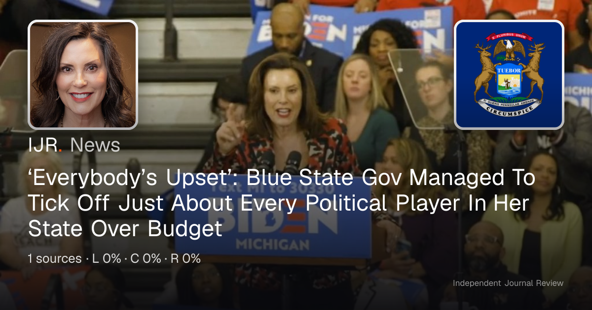 ‘Everybody’s Upset’: Blue State Gov Managed To Tick Off Just About ...