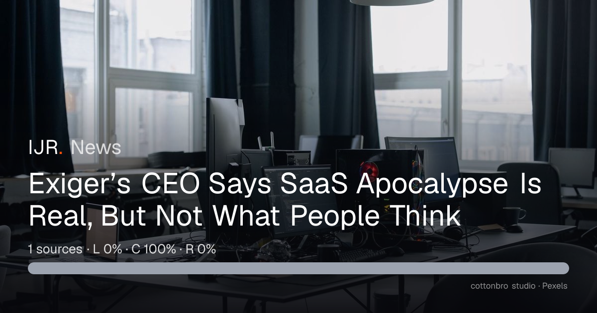 Exiger’s CEO Says SaaS Apocalypse Is Real, But Not What People Think ...
