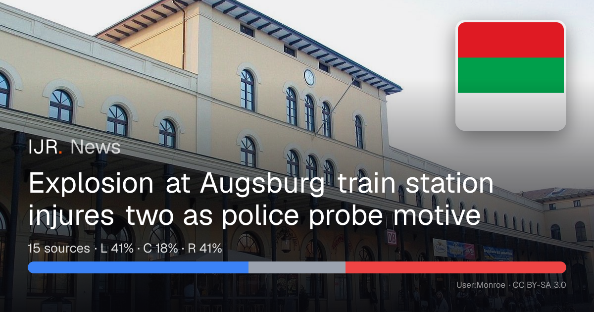 Explosion at Augsburg train station injures two as police probe motive ...