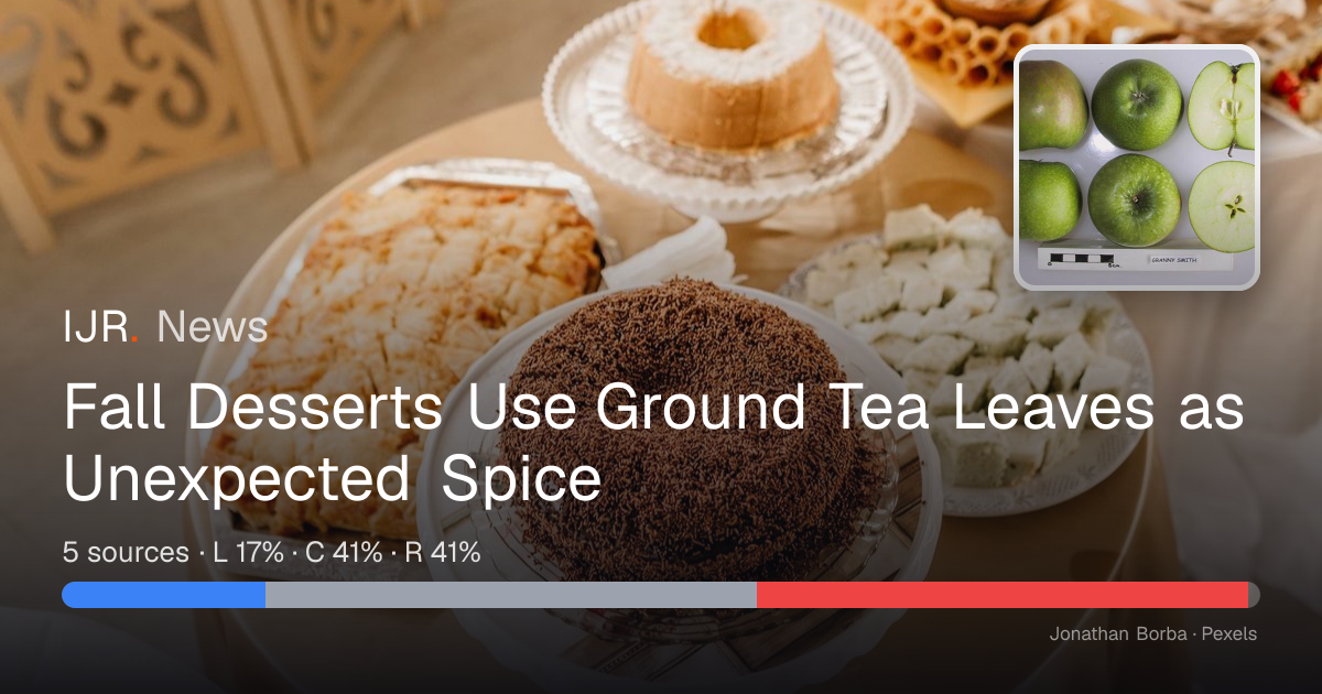 Fall Desserts Use Ground Tea Leaves as Unexpected Spice — IJR News
