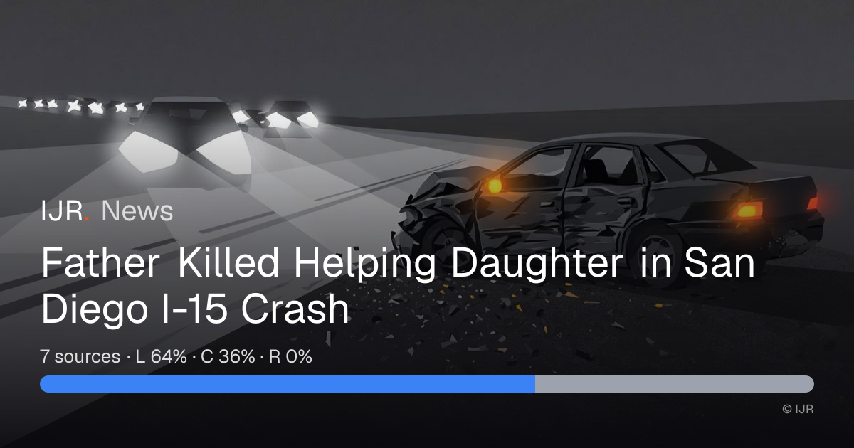 Father Killed Helping Daughter in San Diego I-15 Crash