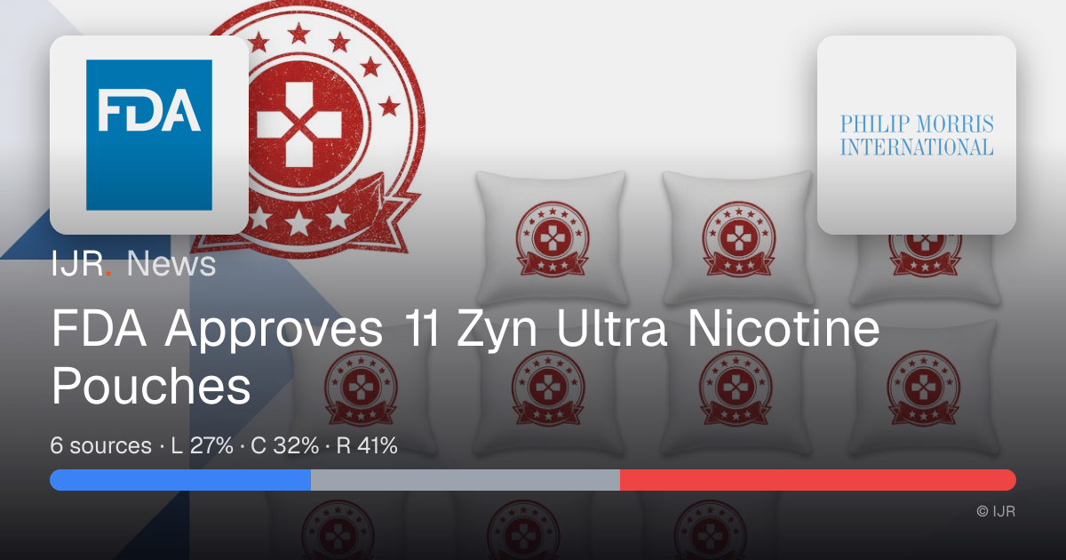 Fda Clears Zyn Ultra Pouches as Functional Pouch Market Booms in 2026