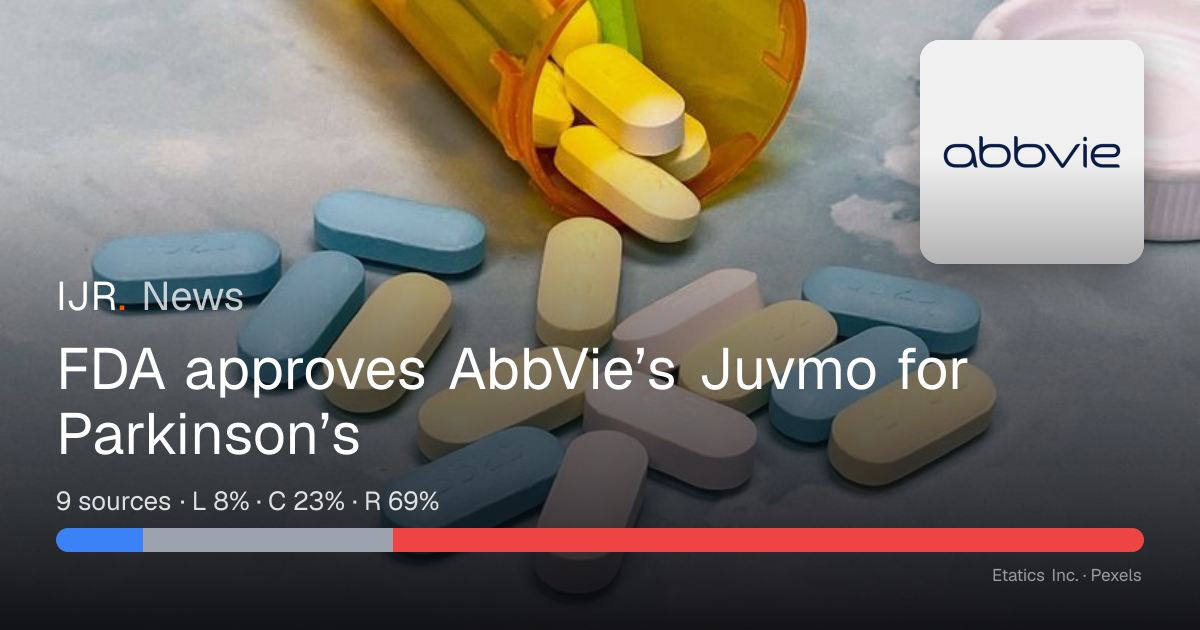 FDA approves AbbVie’s Juvmo for Parkinson’s — IJR News