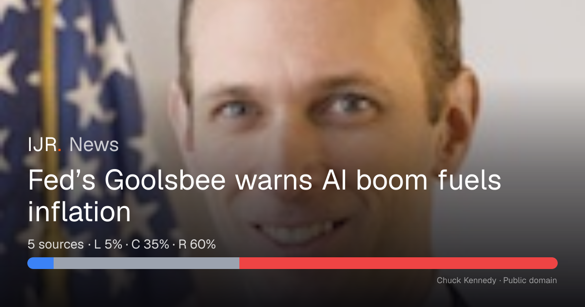 Fed’s Goolsbee warns AI boom fuels inflation — IJR News