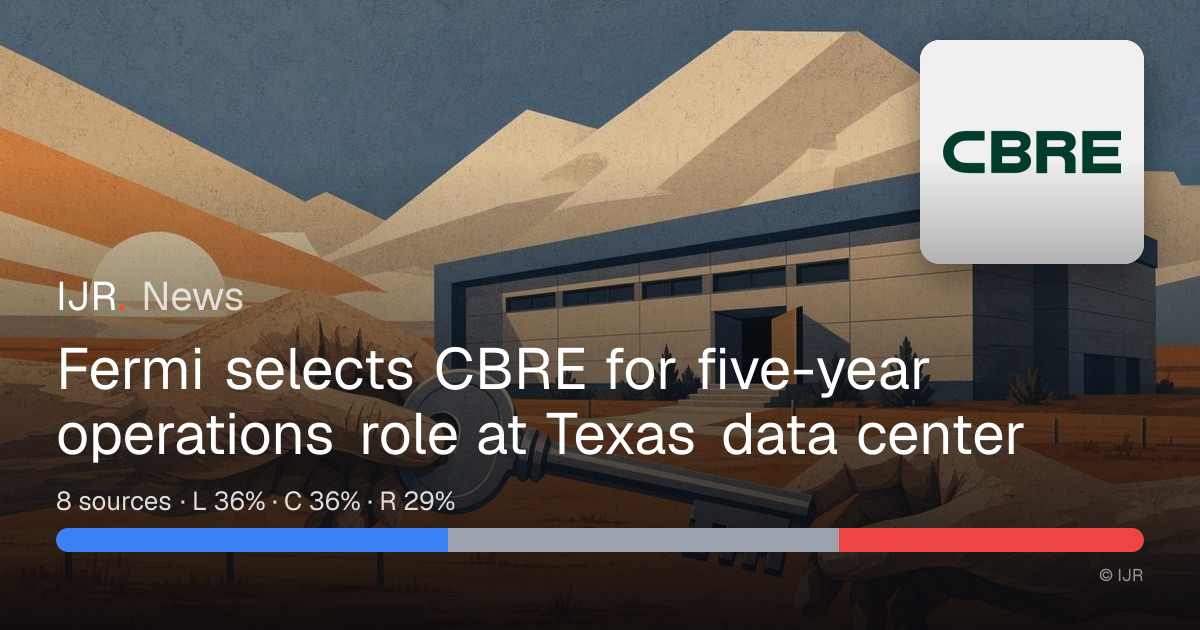 Fermi selects CBRE for five-year operations role at Texas data center ...