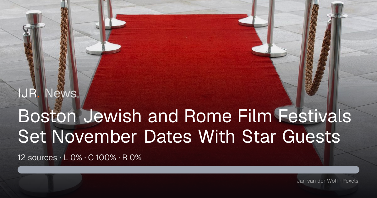 Boston Jewish and Rome Film Festivals Set November Dates With Star ...