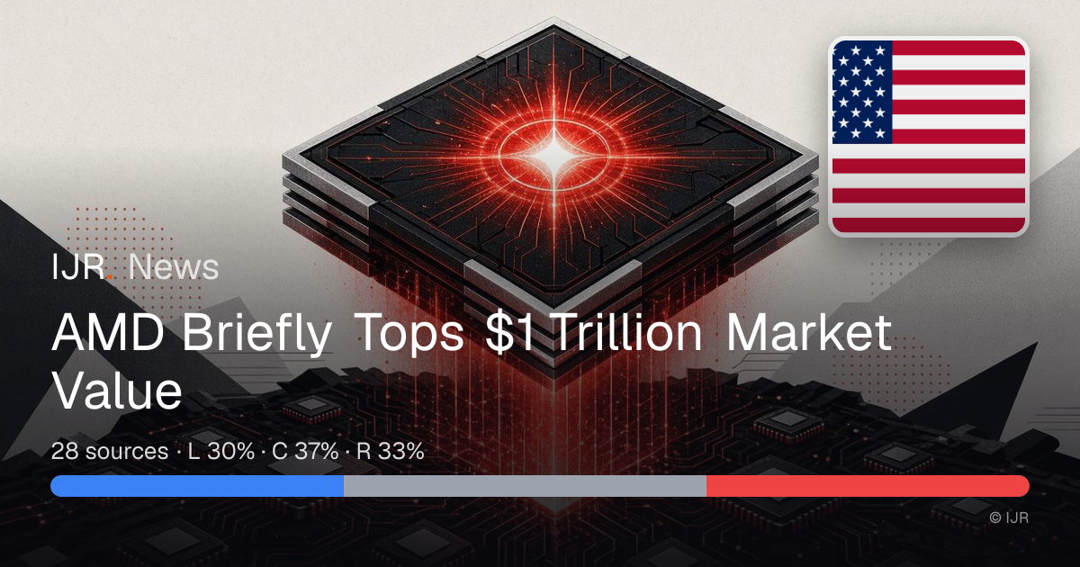 AMD Briefly Tops $1 Trillion Market Value — IJR News