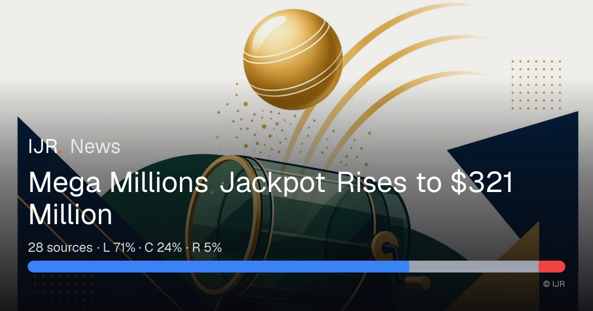 Mega Millions Jackpot Rises to $321 Million — IJR News