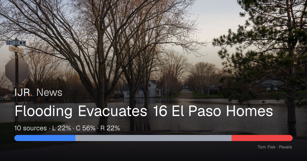 Flooding Evacuates 16 El Paso Homes