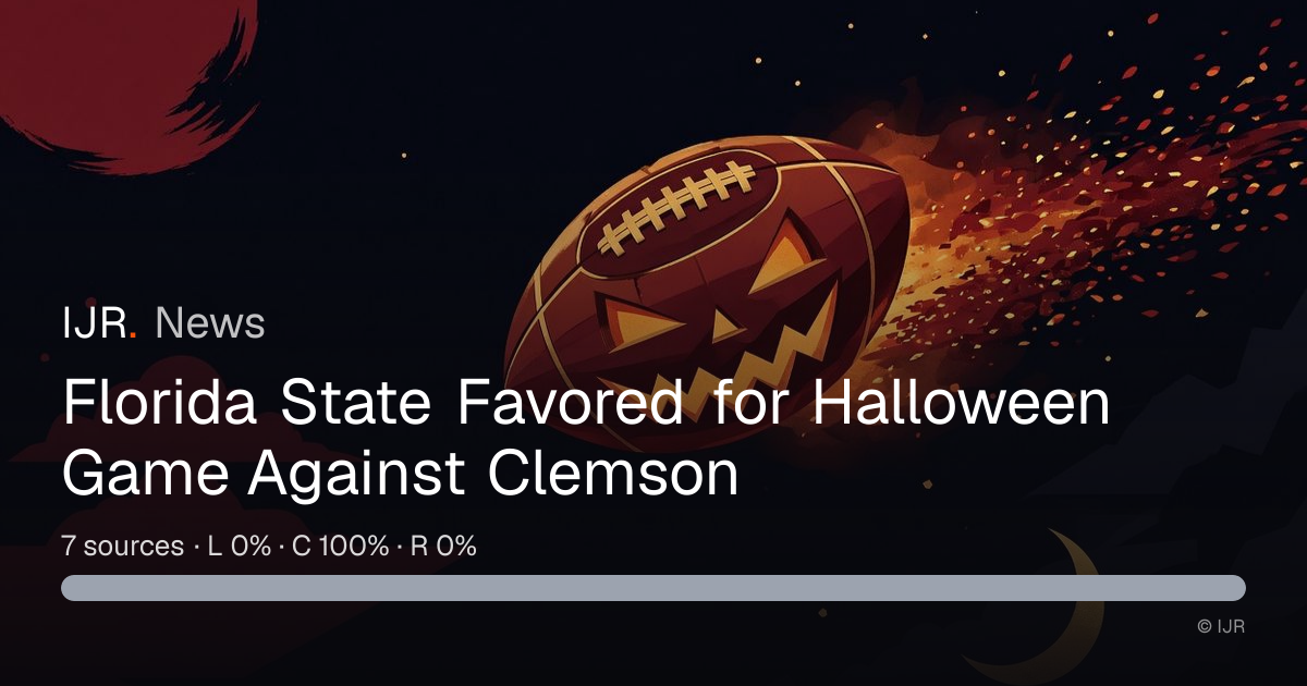 Florida State Favored for Halloween Game Against Clemson — IJR News