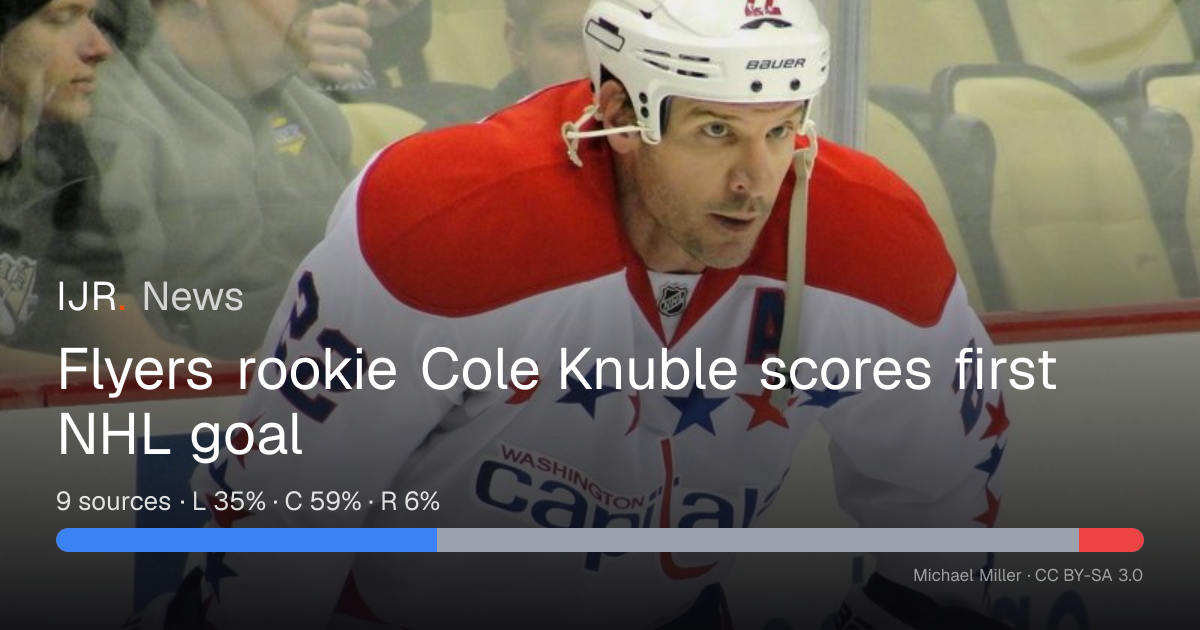 Flyers rookie Cole Knuble scores first NHL goal — IJR News