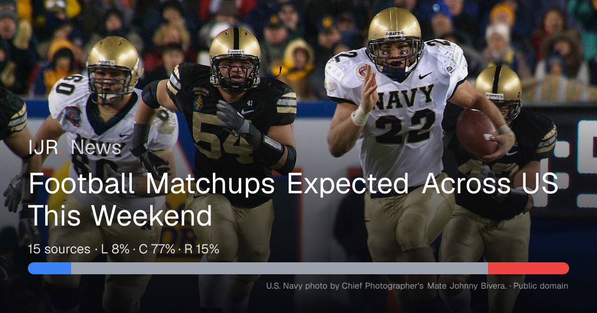 Football Matchups Expected Across US This Weekend — IJR News